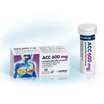 ACC 600 mg, 10 Effervescent Tablets – Sandoz